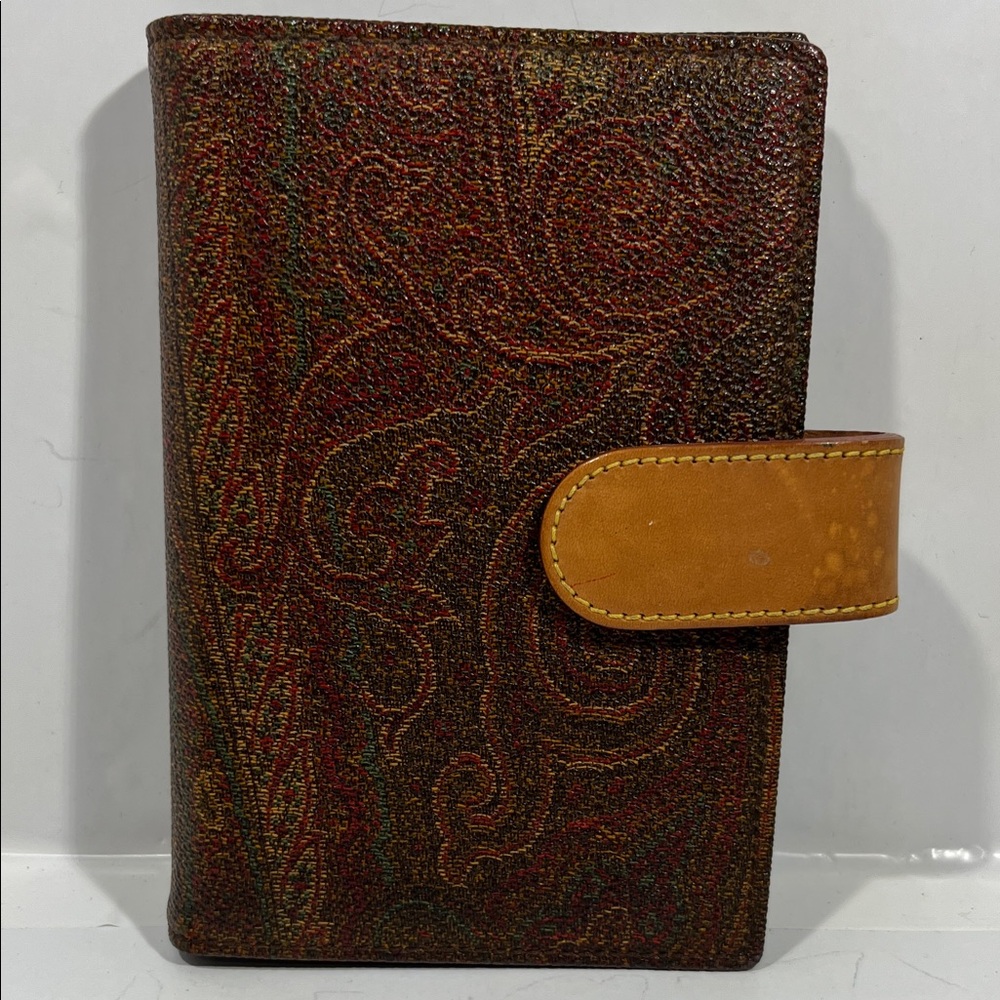 Etro Multicolor Paisley Agenda Wallet